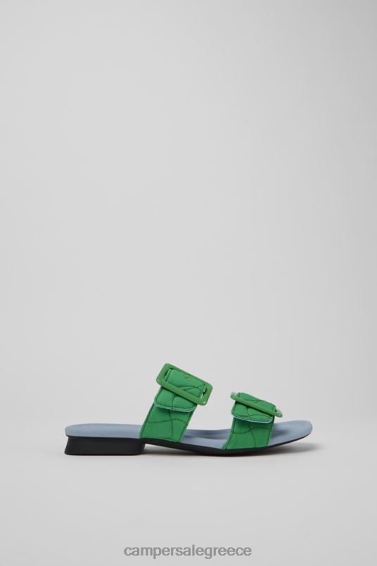 Design Casi Myra Green Recycled Pet Sandals For Women Camper V20TF49 Green