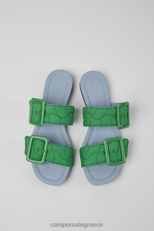 Design Casi Myra Green Recycled Pet Sandals For Women Camper V20TF49 Green