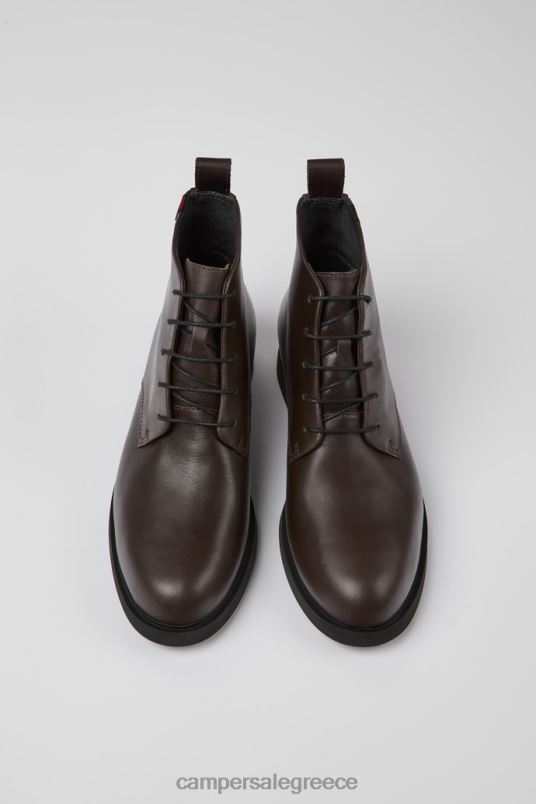 Design Iman Gore-Tex Brown Leather Ankle Boots Camper V20TF56 Brown