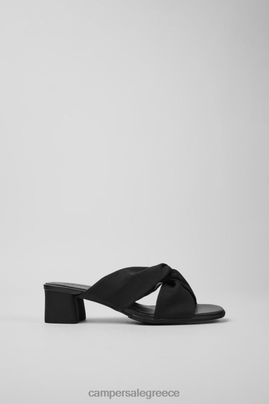 Design Katie Black Recycled Pet Sandals For Women Camper V20TF73 Black