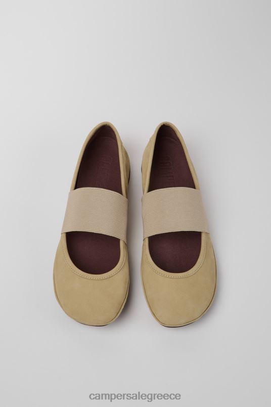 Design Right Beige Nubuck Shoes For Women Camper V20TF100 Beige