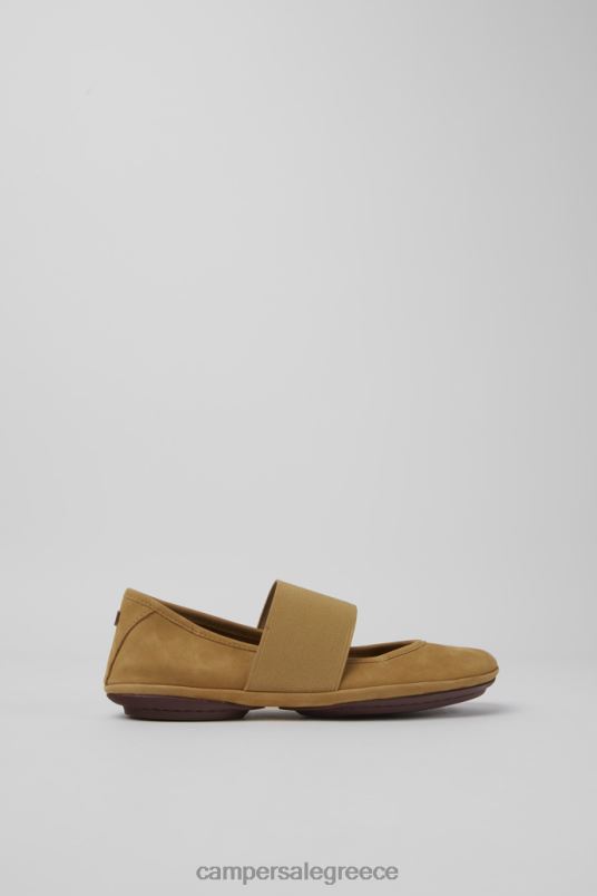 Design Right Brown Nubuck Shoes For Women Camper V20TF99 Brown