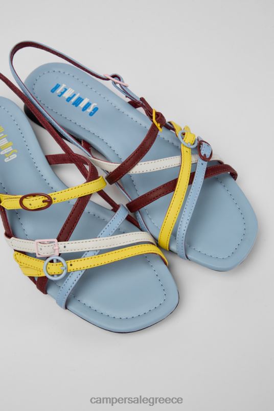 Design Twins Multicolored Leather Sandals For Women Camper V20TF122 Multicolored