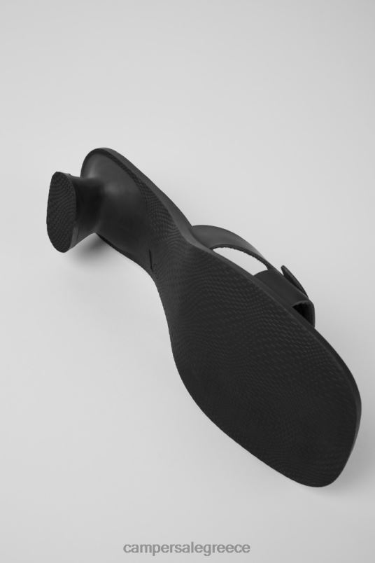 Dina Black Leather Sandals For Women Exclusive Camper V20TF58 Black