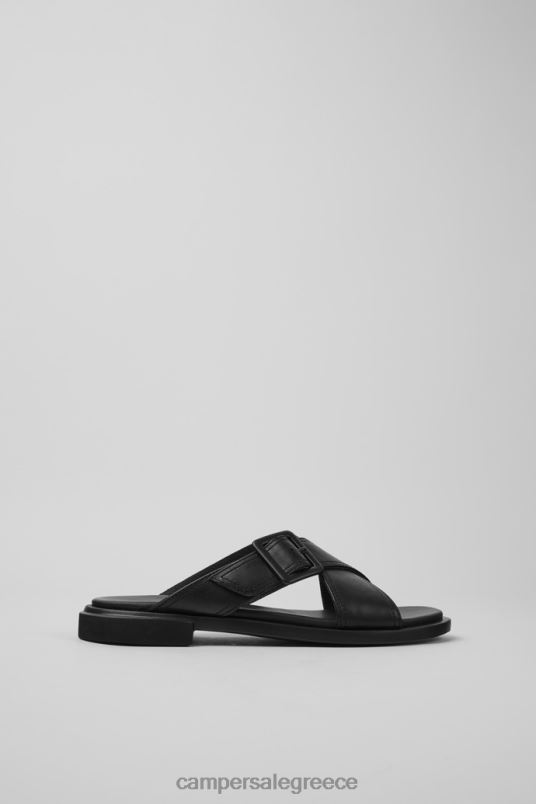 Edy Black Leather Sandals For Women Exclusive Camper V20TF55 Black