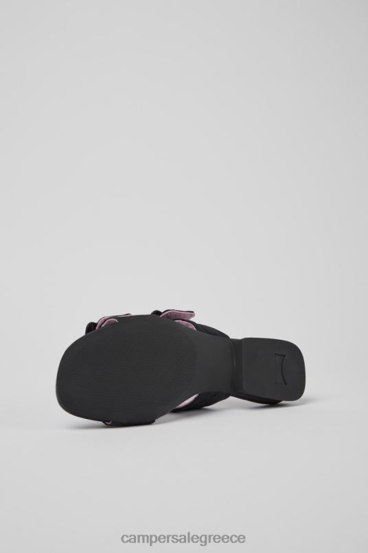 ExclusiveCasi Myra Black Recycled Pet Sandals For Women Camper V20TF48 Black