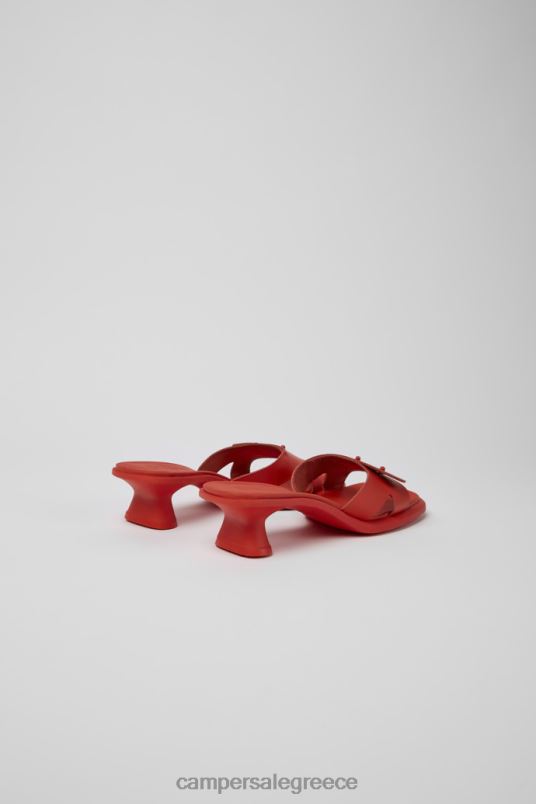 ExclusiveDina Red Leather Sandals For Women Camper V20TF60 Red