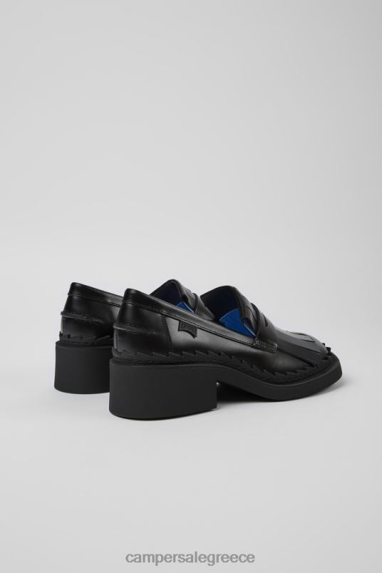 ExclusiveTaylor Black Leather Loafers For Women Camper V20TF125 Black