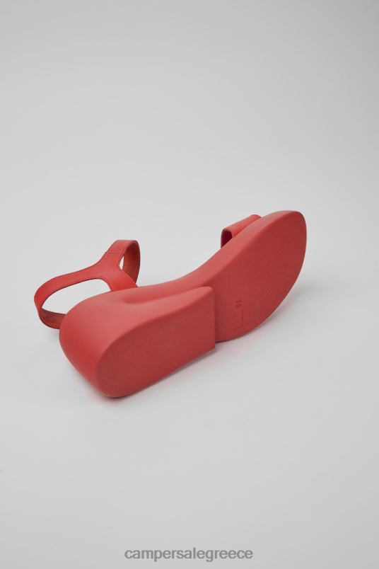 Kaah Red Leather Sandals For Women New Arrivals Camper V20TF63 Red