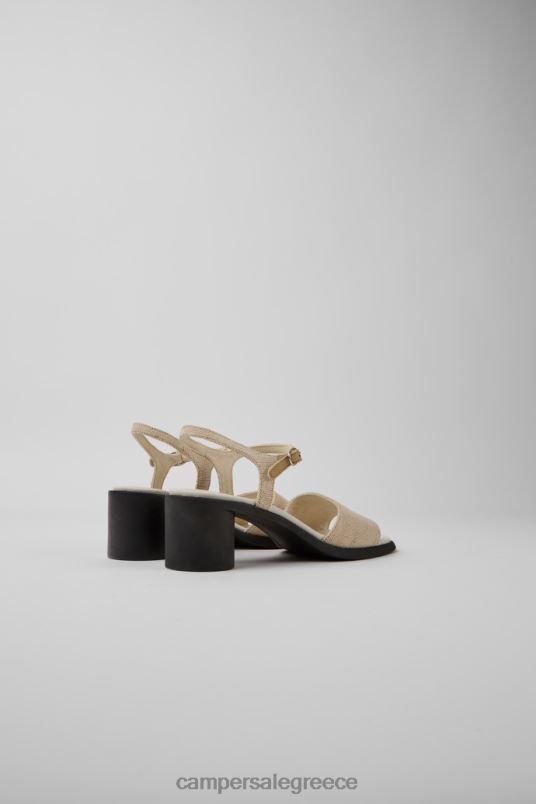 Meda Beige Recycled Hemp And Cotton Sandals For Women Exclusive Camper V20TF80 Beige