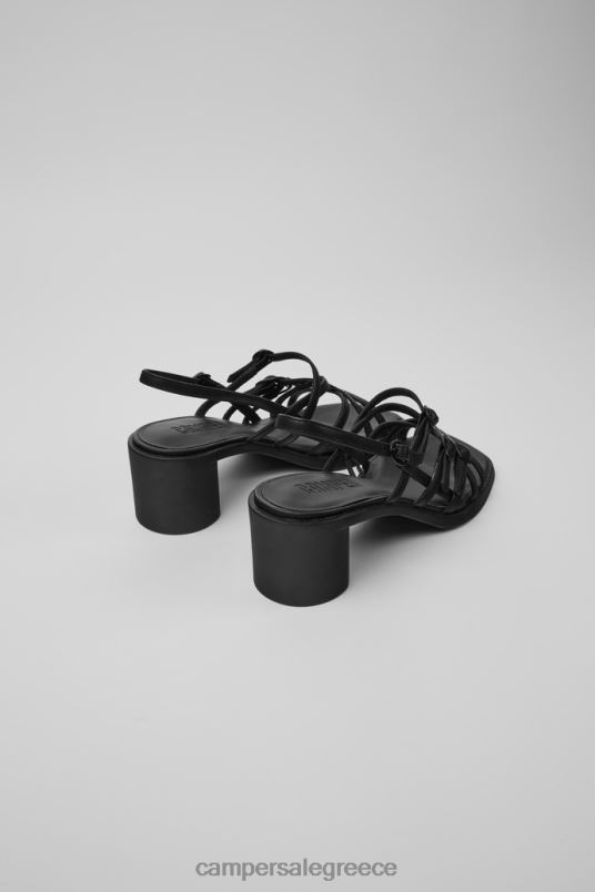 Meda Black Leather Sandals For WomenNew Arrivals Camper V20TF78 Black