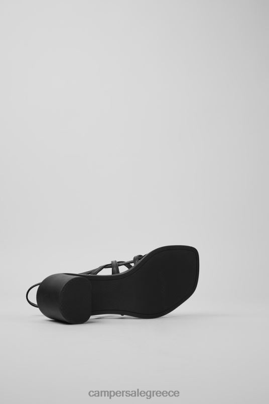 Meda Black Leather Sandals For WomenNew Arrivals Camper V20TF78 Black