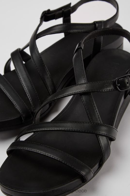 Minikaah Black Sandal For Women New Arrivals Camper V20TF65 Black