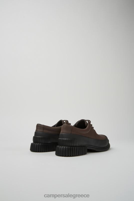 Pix Brown And Black Leather Lace-Up Shoes For WomenNew Arrivals Camper V20TF92 Brown