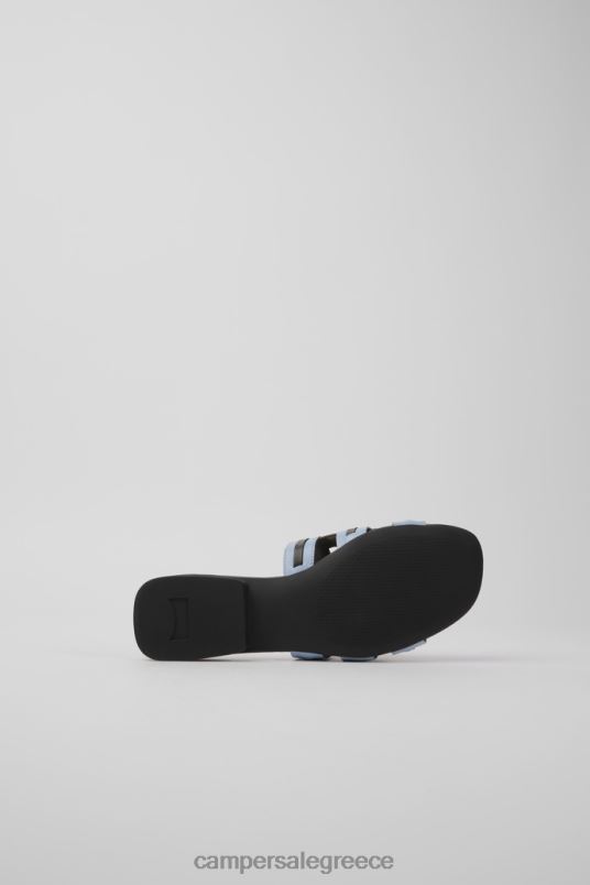 Twins Brown Blue And Black Leather Sandals For Women New Arrivals Camper V20TF120 Brown