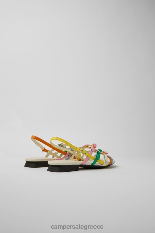 Twins Multicolored Leather Sandals For Women Exclusive Camper V20TF121 Multicolored