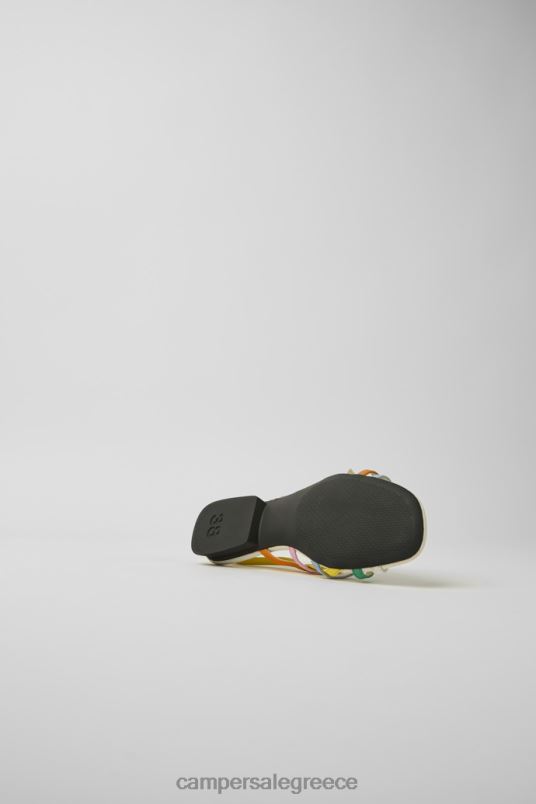 Twins Multicolored Leather Sandals For Women Exclusive Camper V20TF121 Multicolored