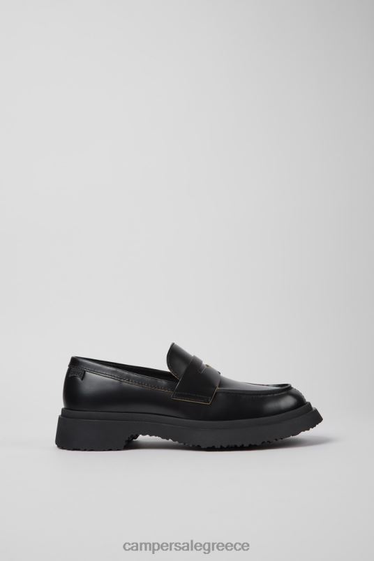 Walden Black Leather Loafers For WomenNew Arrivals Camper V20TF132 Black