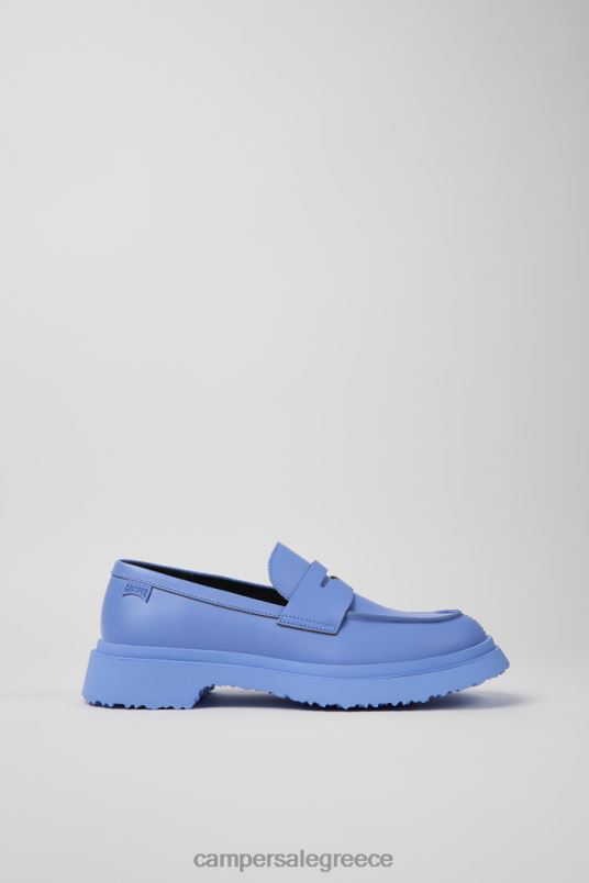 Walden Blue Leather Loafers For Women Exclusive Camper V20TF129 Blue