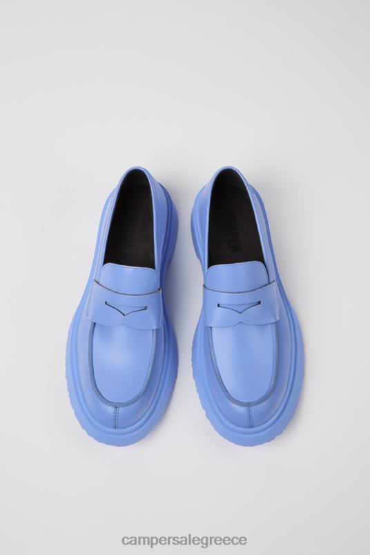 Walden Blue Leather Loafers For Women Exclusive Camper V20TF129 Blue