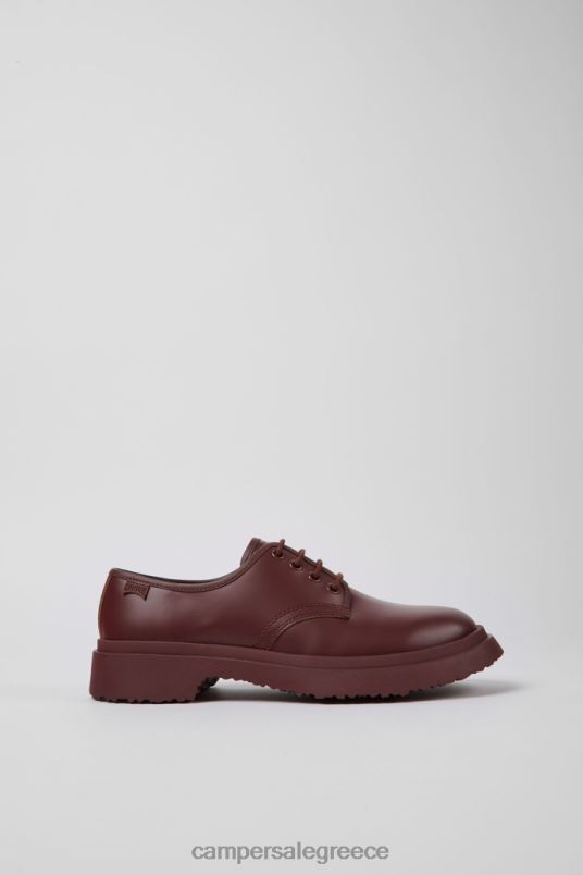 Walden Burgundy Leather Lace-Up Shoes For WomenNew Arrivals Camper V20TF131 Burgundy