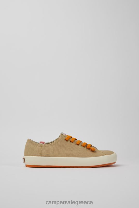 Design Peu Rambla Beige Recycled Cotton Sneakers For Women Camper V20TF158 Beige