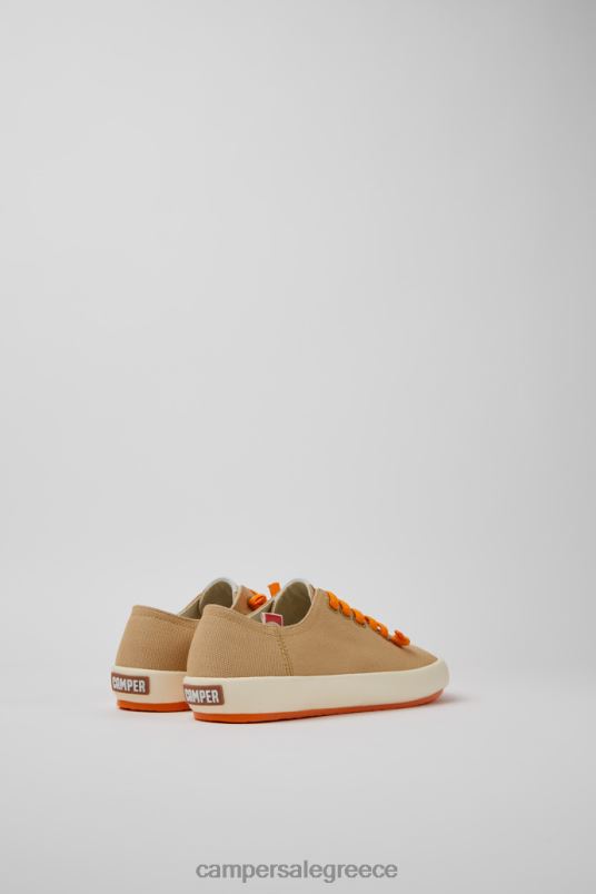 Design Peu Rambla Beige Recycled Cotton Sneakers For Women Camper V20TF158 Beige