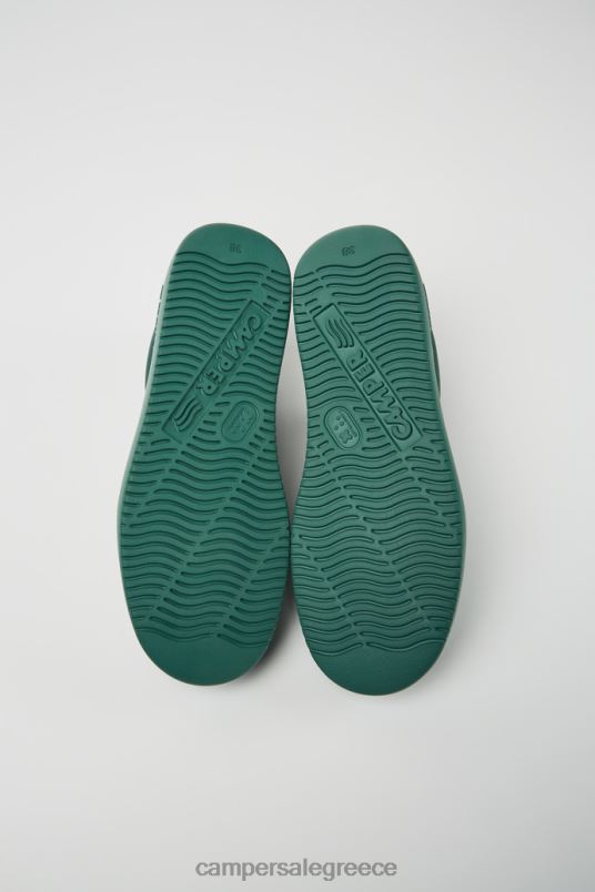 Design Runner K21 Green Leather Sneakers For Women Camper V20TF175 Green