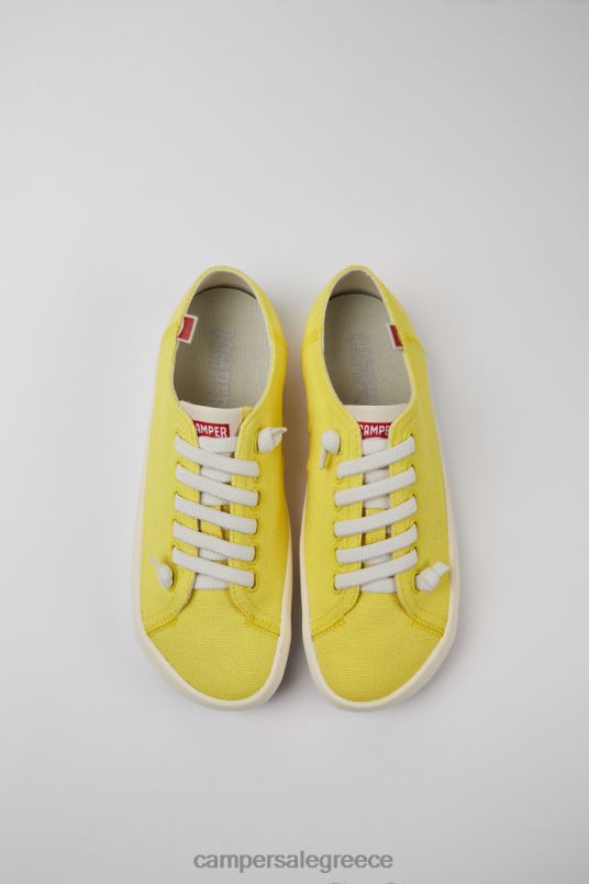 ExclusivePeu Rambla Yellow Recycled Cotton Sneakers For Women Camper V20TF157 Yellow