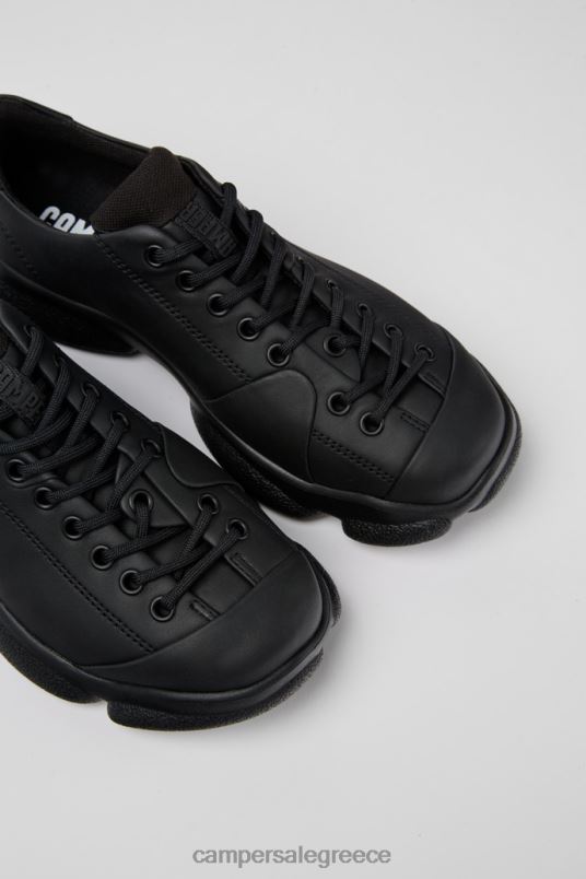 Karst Black Leather Shoes For Women Exclusive Camper V20TF147 Black