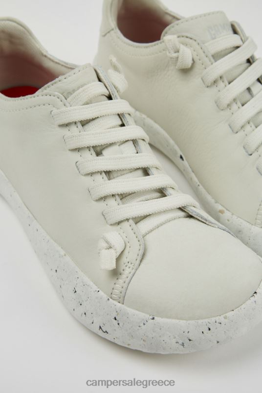 Peu Stadium White Non-Dyed Leather Sneakers For Women Exclusive Camper V20TF153 White