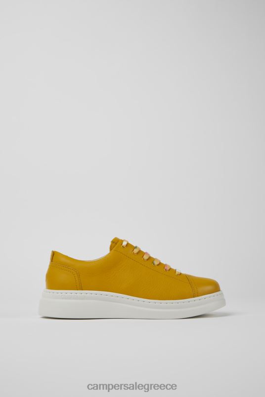 Runner Up Yellow Leather Sneakers For WomenNew Arrivals Camper V20TF176 Yellow