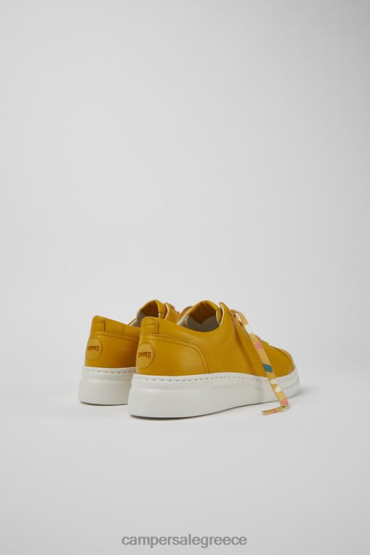Runner Up Yellow Leather Sneakers For WomenNew Arrivals Camper V20TF176 Yellow